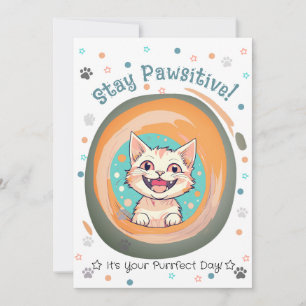 Festiva Tarjeta de Cumpleaños/Ánimo Pastel ¡Mantén la Garr