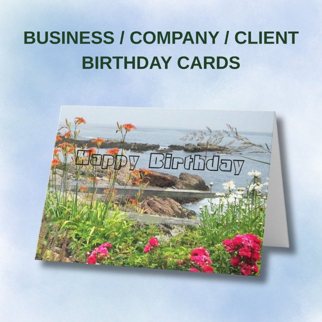 Festiva Tarjeta de cumpleaños con logotipo de empresa clie (Subido por el creador)