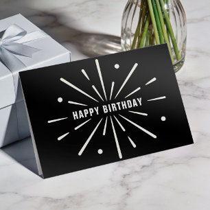 Festiva Tarjeta de cumpleaños corporativa simple con logot