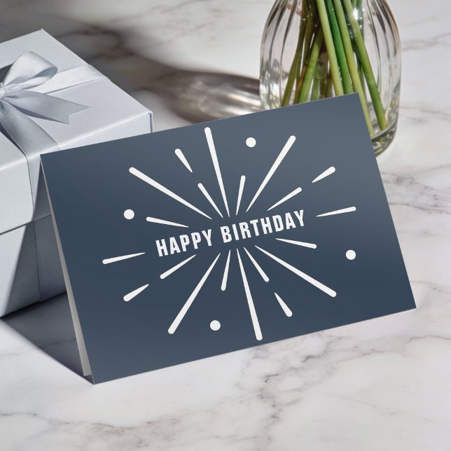 Festiva Tarjeta de cumpleaños corporativa simple con logot (Subido por el creador)