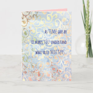 Festiva Tarjeta de cumpleaños de amor, tarjeta de amistad