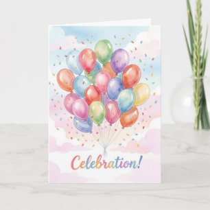 Festiva Tarjeta de Cumpleaños de Celebración