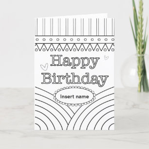 Festiva Tarjeta de cumpleaños de color