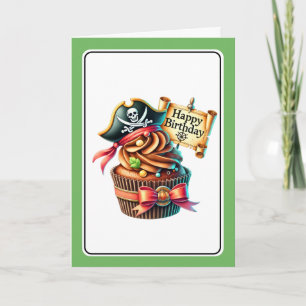 Festiva Tarjeta de cumpleaños de Cupcake