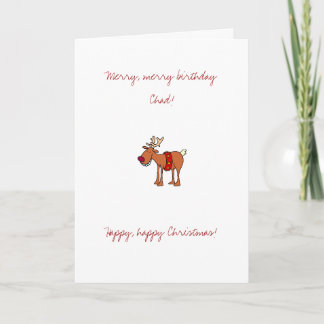 Festiva Tarjeta de cumpleaños de diciembre