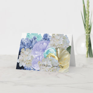 Festiva Tarjeta de cumpleaños de flores soñadoras