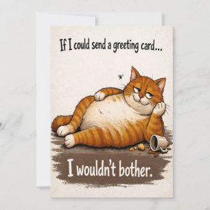 Festiva Tarjeta de cumpleaños de gato perezoso
