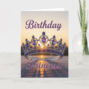 Festiva Tarjeta de cumpleaños de la princesa, cumpleaños d
