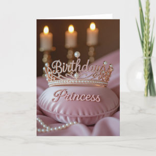 Festiva Tarjeta de cumpleaños de la princesa, cumpleaños d