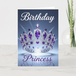 Festiva Tarjeta de cumpleaños de la princesa, cumpleaños d