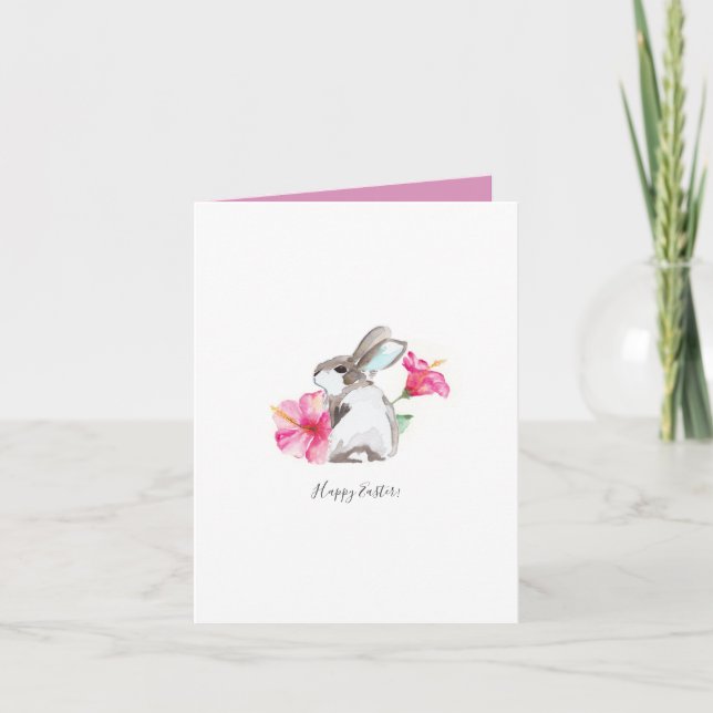 Festiva Tarjeta de cumpleaños de Pascua Tropical (Anverso)