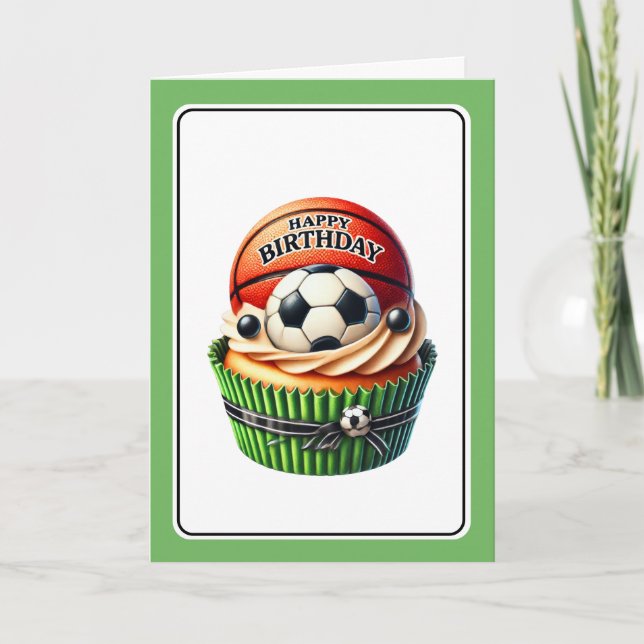 Festiva Tarjeta de cumpleaños de pastelito (Anverso)