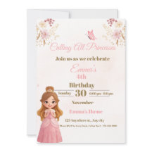 Tarjeta de cumpleaños de princesa encantada para n