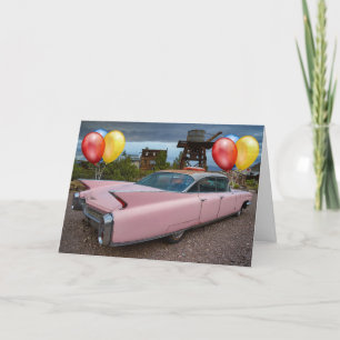 FESTIVA TARJETA DE CUMPLEAÑOS DEL CUMPLEAÑOS DE LOS AUTOS