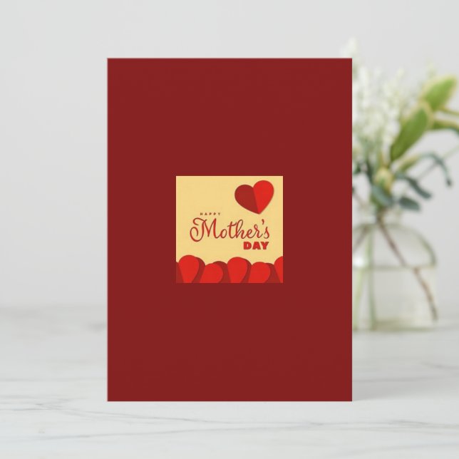 Festiva Tarjeta de Cumpleaños del Día de la Madre (Anverso de pie)