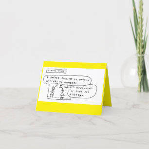 Festiva Tarjeta de cumpleaños del Personalizado del Chiste