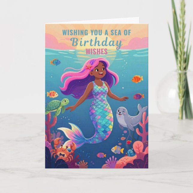 Festiva Tarjeta de cumpleaños Diversión con salpicaduras (Anverso)