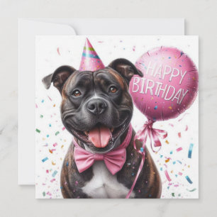 Festiva tarjeta de cumpleaños feliz