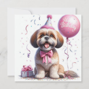 Festiva tarjeta de cumpleaños feliz