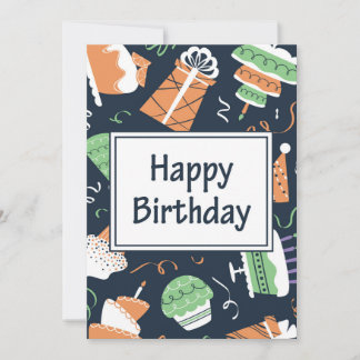 Festiva Tarjeta de cumpleaños feliz