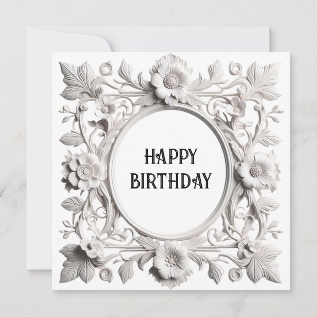 Festiva tarjeta de cumpleaños feliz (Anverso)