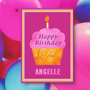 Festiva Tarjeta de cumpleaños feliz Bonito del personaliza