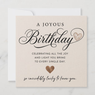 Festiva Tarjeta de cumpleaños feliz, con un mensaje expres