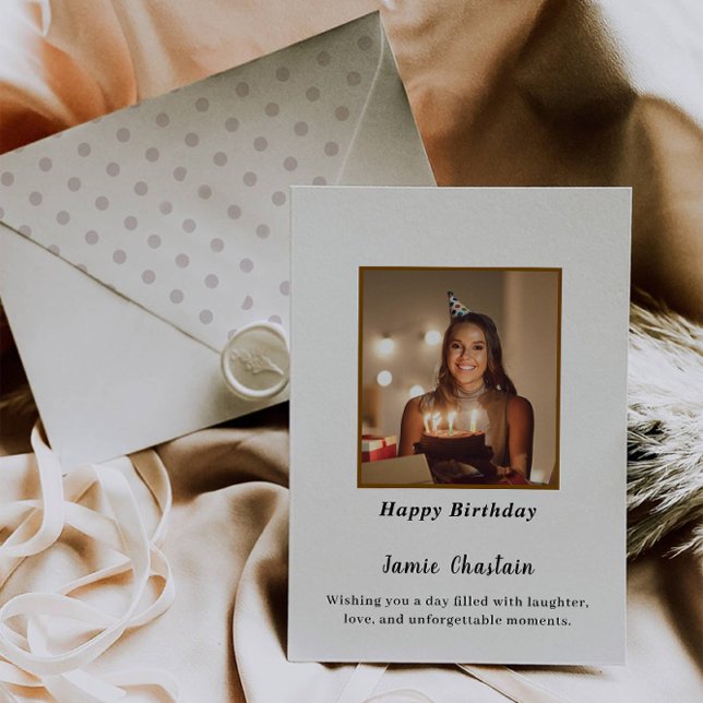 Festiva Tarjeta de cumpleaños feliz de foto (Photo Happy Birthday Card)