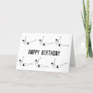 Festiva Tarjeta de cumpleaños feliz de Pilates