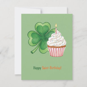 Festiva Tarjeta de cumpleaños feliz día de San Patricio