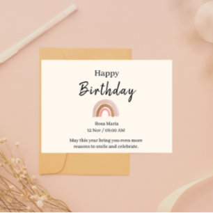 Festiva Tarjeta de cumpleaños feliz imprimible