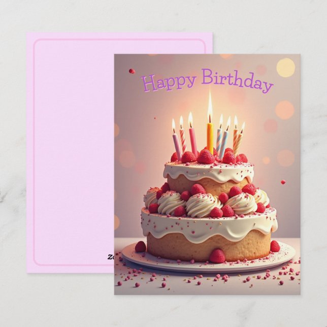 Festiva Tarjeta de cumpleaños feliz v0.3 (Anverso / Reverso)