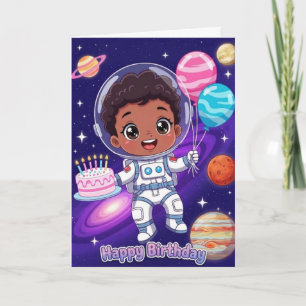 Festiva Tarjeta de cumpleaños fuera de este mundo