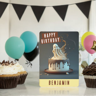 Festiva Tarjeta de cumpleaños Ghost