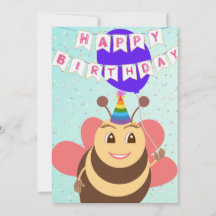 Tarjeta de cumpleaños HA-BEE