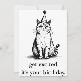 Festiva Tarjeta de cumpleaños imprimible, cumpleaños de ga