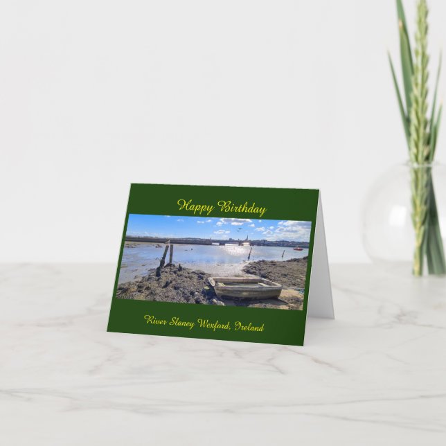 Festiva Tarjeta de cumpleaños irlandesa (Anverso)