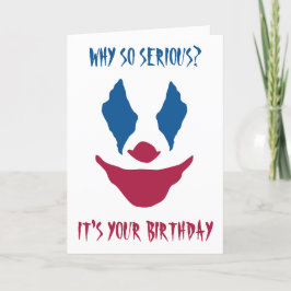 Festiva tarjeta de cumpleaños joker