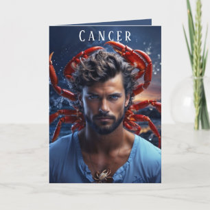 Festiva Tarjeta de cumpleaños masculina para el cáncer