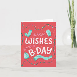 Festiva Tarjeta de cumpleaños moderna y brillante personal