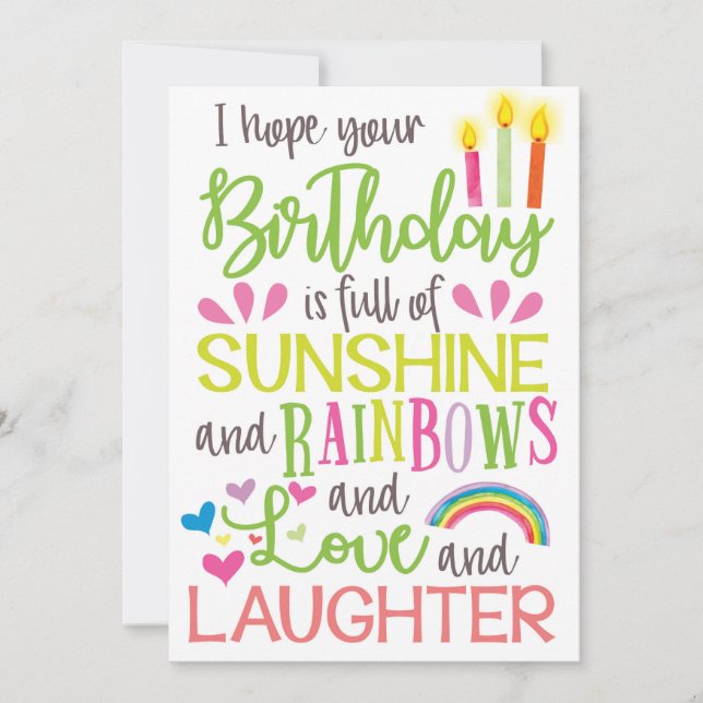 Festiva Tarjeta de cumpleaños muy feliz cumpleaños (Anverso)