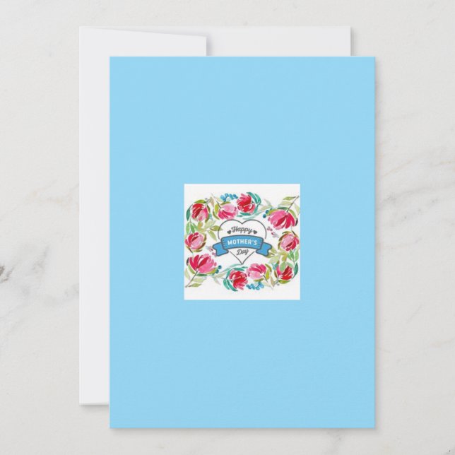 Festiva Tarjeta de Cumpleaños para el Día de la Madre (Anverso)