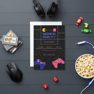 Festiva Tarjeta de cumpleaños para gamers – ¡Diversión épi