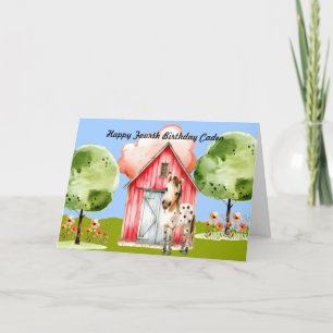 Festiva Tarjeta de cumpleaños para niño pequeño con Pony