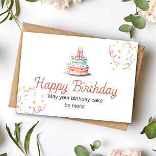 Festiva Tarjeta de cumpleaños para pasteles de cumpleaños