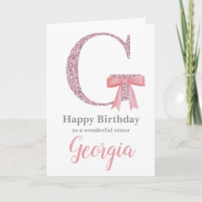 Festiva Tarjeta de cumpleaños personalizada para ella - Ca (Anverso)