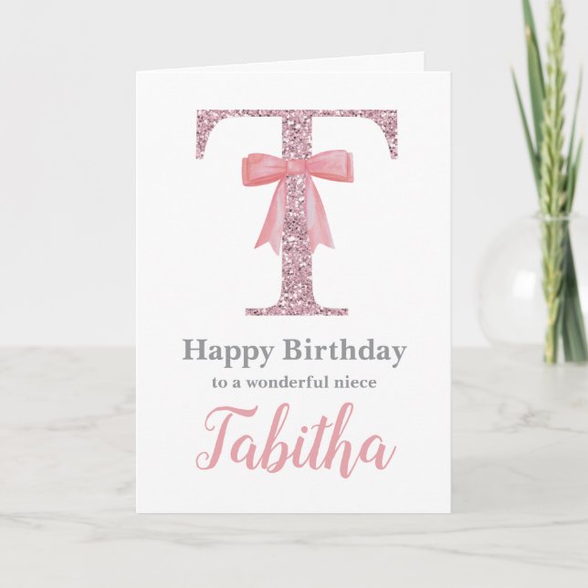 Festiva Tarjeta de cumpleaños personalizada para ella - Ca (Anverso)