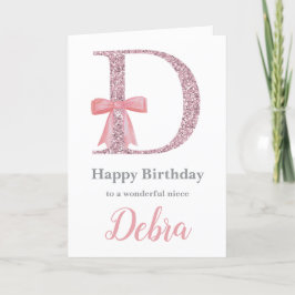 Festiva Tarjeta de cumpleaños personalizada para ella - Ca