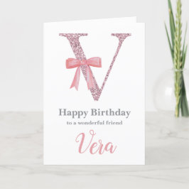 Festiva Tarjeta de cumpleaños personalizada para ella - Ca