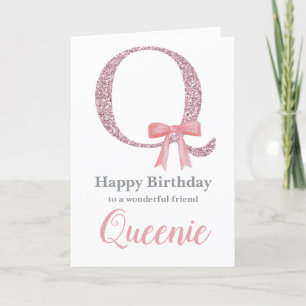 Festiva Tarjeta de cumpleaños personalizada para ella - Ca